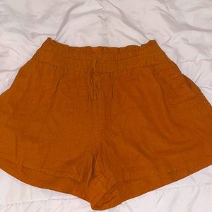 Boho plus size Loose summer linen shorts